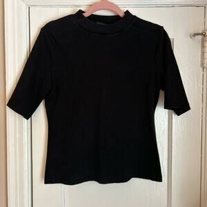 Maeve by Anthropologie Classic Black Blouse - Size Medium